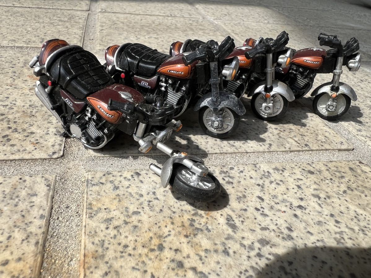 新品 1/18 銀ミニカー kawasaki Z400FX カワサキ Z2 Z1-