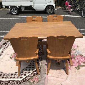 カリモク RUSTIC ダイニングテーブル ダイニングチェア4脚