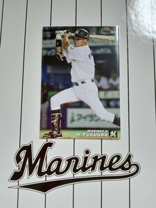 NPB カルビー プロ野球 チップス 2017年 第1弾 レギュラーカード 千葉ロッテマリーンズ 014 福浦和也 背番号 9 首位打者1回 左打者 内野手