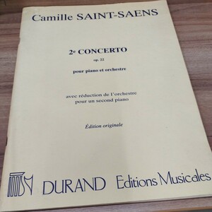 Camille SAINT-SAENS/2e CONCERTO op.22 pour piano et orchestre