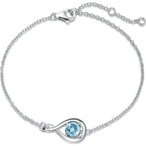 X931 3 month aquamarine bracele k18 18 gold silver 925