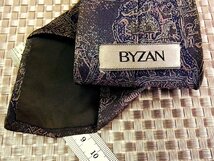 【在庫処分セール】●特売●FK4524●【BYZAN】ビザン【エジプト 壁画 ヒエログリフ 柄】ネクタイ●_画像2