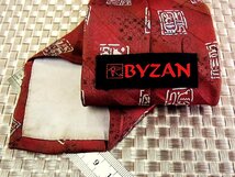 【在庫処分セール】●特売●FK4520●【BYZAN】ビザン【エジプト ヒエログリフ 柄】ネクタイ●_画像2