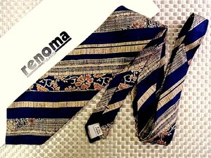 [ stock disposal sale ]* bargain sale *FK4734* Renoma [ flower plant stripe pattern ] necktie *