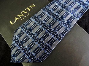 ♪今週の特売980円～♪0961W♪状態並品【LANVIN】ランバン【デザイン 装飾 柄】ネクタイ♪