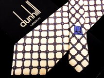 ♪今週の特売980円～♪0930W♪状態並品【dunhill】ダンヒル【装飾 格子 柄】ネクタイ♪_画像1