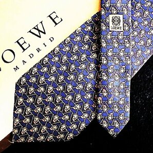 ♪今週の特売980円～♪1851♪良品【LOEWE】ロエベ【帽子 柄】ネクタイ♪の画像1