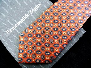 ♪今週の特売980円～♪1859♪良品【ZEGNA】ゼニア【花 植物 柄】ネクタイ♪