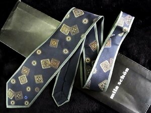 ! now week. bargain sale 980 jpy ~!1845! superior article [mila schon] Mila Schon [ flower design equipment ornament m Logo pattern ] necktie!