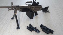 1/6スケール　ミニチュアライフルキーホルダー　 M249 　ミニチュアガン　モデルガン　ミリタリー_画像1