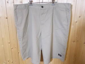 a1257◆ディッキーズ GR630DS ショートパンツ◆大きめサイズ ウエスト実寸約112cm程 ベージュ色 Dickies ハーフパンツ 海外古着 5D