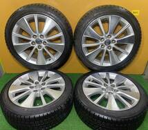 ☆冬用 バリ溝　225/45R18 91W DUNLOP, GOOD YEAR 200系 クラウン ハイブリッド 純正 【 18x8J +45 114.3x5H 】☆サイズ合せ4本セット_画像1