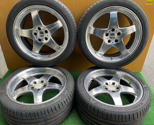 ☆夏用 245/40R19 98W YOKOHAMA 275/35ZR19 100Y KUMHO 【 WALD STREIFEN 19×8.5J, 9.5J +38 PCD: 114.3×5H ハブ径: 約73mm 】☆4本