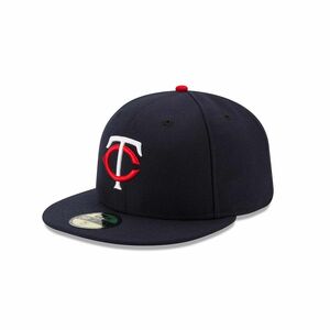 旧モデル USA正規品 「7」 新品 Newera ニューエラ オーセンティック 59FIFTY 公式アイテム ミネソタ TWINS ツインズ 紺 HOME メジャー MLB