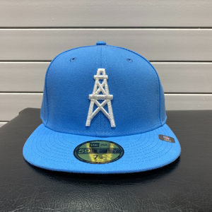 USA正規品 【7.3/8】NFL ニューエラ NEWERA ヒューストン オイラーズ Oilers タイタンズブルー 公式キャップ Tower タワー アメフト (34-1)