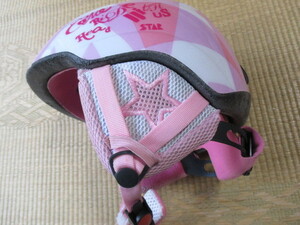 子供用ヘルメット　ピンク系　サイズ５６cm　350g　中古品