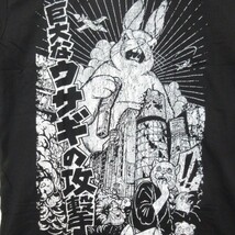 【送料無料】 【新品】半袖Tシャツ パロディ うさぎ ウサギ 黒 Mサイズ ■管理番号L18505SSA18-180422-35-3_画像2