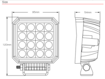 LED 作業灯 24W 1200ルーメン PHILIPSチップ ミニシリーズ 小型 軽量モデル ワークライト 各種 補助灯に 防水IP67 12V/24V P-470_画像6