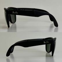 良品80's vintage B&L Ray-Ban レイバン★フォールディング ウェイファーラー2 マットブラック ★ビンテージ 廃盤品 ボシュロム USA FE_画像2