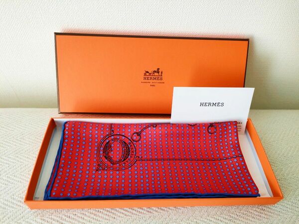 【新品未使用】 HERMES エルメス　シルクスカーフ　カレ45 　モール・ドゥ・セル　チーフ