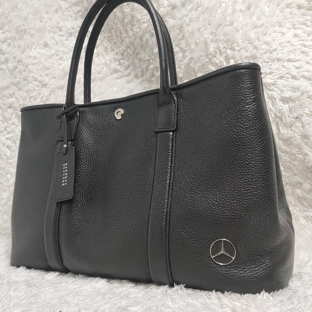 ≪超目玉☆12月≫ BARNEYS NEWYORK レザー ネイビー ビジネスバッグ