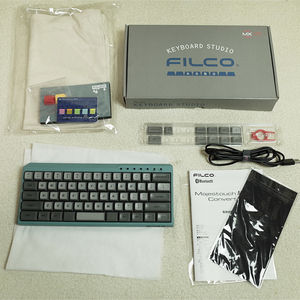 FILCO キーボード　Majestouch MINILA-R Convertible　アサギ色 茶軸 英語配列63キー Bluetooth＆USB 無線有線両対応