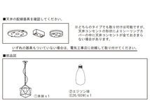 東谷 ペンダントライト ブラック W30×D30×H40.5 コード長さ 1M LHT-722 おしゃれ 照明 レトロ アンティーク メーカー直送 送料無料_画像3