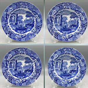 スポード ブルー イタリアン 器 4枚 深皿 皿 (25)
