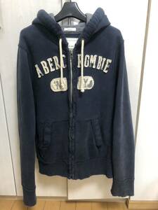 Abercrombie & Fitchアバクロンビー＆フィッチ 厚手素材コットンフードパーカーサイズUS:M(日本サイズL～XL程度）