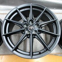 ■送料無料 A2■ トヨタ GR86 RZ 純正 ■ 18×7.5J+48 ■ 5H PCD100 ■ ハブ径φ56 ◇ ４本 ◇ マットブラック 1ピース/10本スポーク_画像4