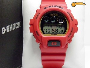 G-SHOCK 買取のGRAVITY◇A BATHING APE(ア ベイシング エイプ)　DW-6900　第4弾　レッド　プロモーションサンプルモデル CASIO/G-SHOCK