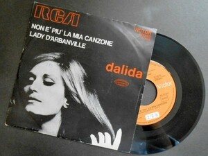 DALIDA Non e piu la mia canzone イタリア盤シングル 1970