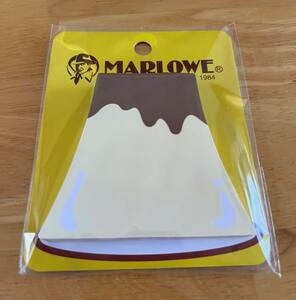 ☆新品☆　MARLOWE　マーロウ　マーロウプリン　プリン型　メモ付箋　ふせん　黄色　　　