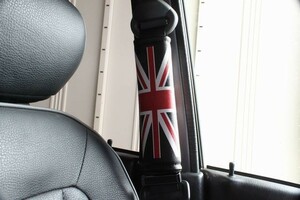  including carriage Union Jack seat belt pad England Britain England BMW Mini Cooper S accessory Mira Gino . diversion 