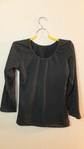 ★Undershirt ★Ladies Long sleeve black Innerwear レディース長袖インナーウエア アンダーシャツ サイズLL バスト93-101 USED IN JAPAN