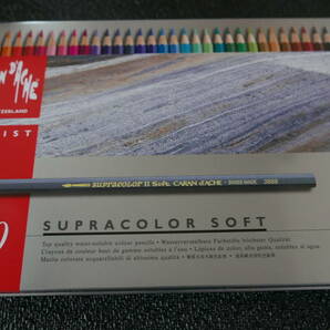 CARAN D`ACHE/カランダッシュ 水彩色鉛筆 スプラカラーソフト メタルボックス入り 120色セット
