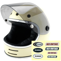 フルフェイスヘルメット アイボリー×ライトスモークシールド Mサイズ:57-58cm対応 VT-9 ステッカー付き VT9_画像4