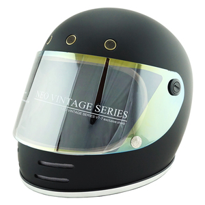 フルフェイスヘルメット マットブラック×イエローミラーシールド Mサイズ:57-58cm対応 VT-9 ステッカー付き VT9