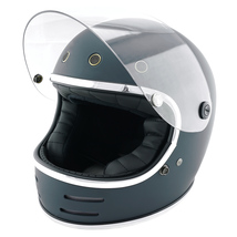 フルフェイスヘルメット マットグレー×クリアシールド Mサイズ:57-58cm対応 VT-9 ステッカー付き VT9_画像2