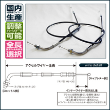 スズキ グース350 100mmロング ハイスロキットセット 本体+ブラック_画像3