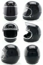 フルフェイスヘルメット ブラック×ライトスモークシールド Mサイズ:57-58cm対応 VT-9 ステッカー付き VT9_画像3