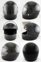 フルフェイスヘルメット ブラック×ライトスモークシールド Mサイズ:57-58cm VT7 NEO VINTAGE VT-7 ステッカー付き_画像3
