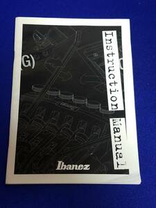 マニュアルのみの出品です　Ibanez　ギター　Instruction Manual インストラクションマニュアルのみの出品です（多言語版です） 