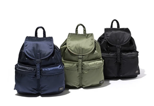 ポーター 限定 2015AW stussy リュック ステューシー バッグ ネイビー 　タンカー Ｌ サイズ チャック 旅行 遠足 ジム 迷彩　30周年 激美品