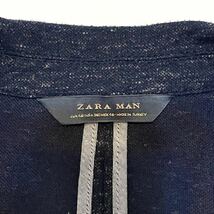 ZARA ザラ★テーラードジャケット カジュアル ネイビー 紺 メンズ_画像7