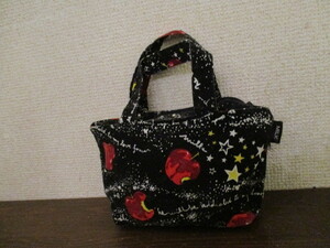 MILK star × apple pattern pouch (USED)32918