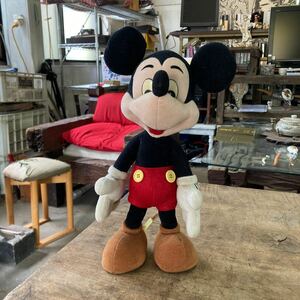 Walt Disney Characters ミッキーマウス ぬいぐるみ ワイヤー入り 腕 足曲がります 身長32cm ビンテージ レトロ