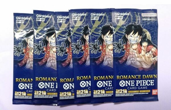 ワンピース カードゲーム　ROMANCE DAWN　6パック　新品未開封　ONE PIECE ロマンスドーン CARD 　