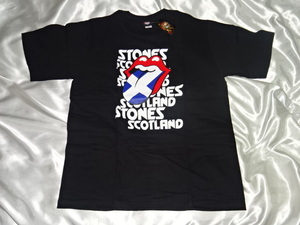 送料185円・H536■ ザ・ローリングストーンズ　Lサイズ　未着用　Tシャツ　2003年スコットランド　THE ROLLING STONES