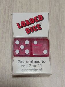 【新品/未使用】イカサマサイコロ　イカサマダイス　ローデッドダイス　LOADED DICE